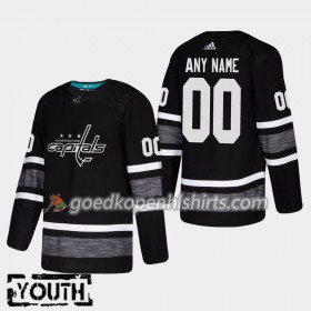 Washington Capitals Custom 2019 All-Star Adidas Zwart Authentic Shirt - Kinderen